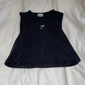 gymshark cropped tank, size small